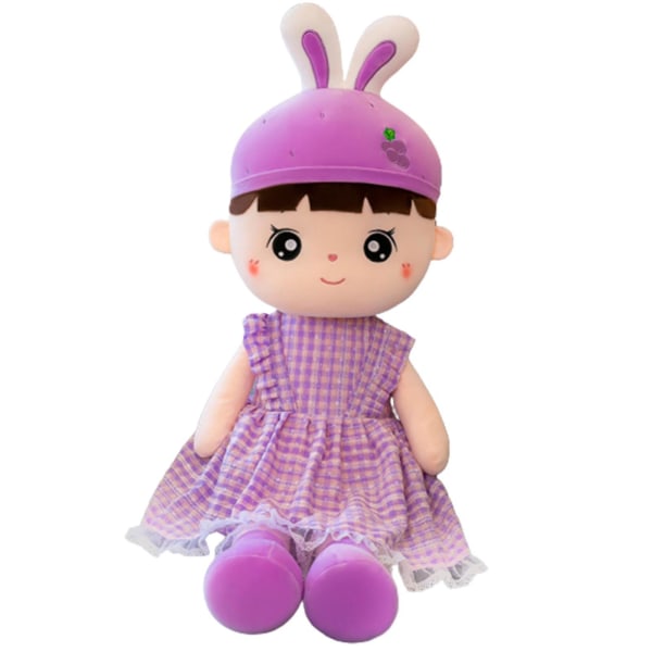 Ragdoll myk plysjleke Søt klemmedukke Beste gave Purple