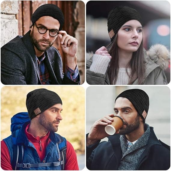 Gaver til mænd Bluetooth Beanie – Musikalske gaver Tech Gadgets