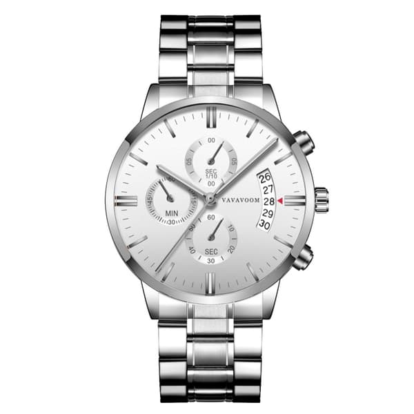 Quartz ur herreur chronograph vandtæt analog armbåndsur