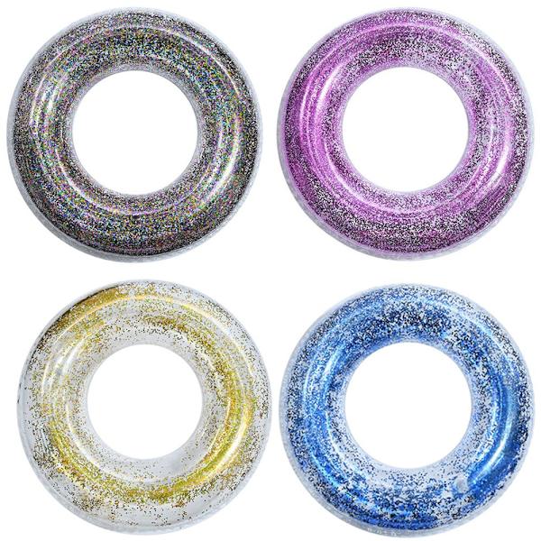 Läpinäkyvä Glitter Pool Foats Simring HOPEA silver 60