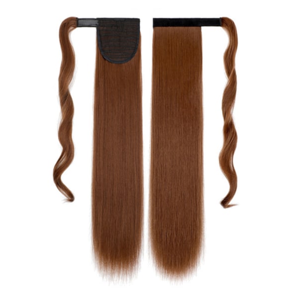 Clip In hestehale Forlengelse av hårklemmer Lang rett hestehale shape7