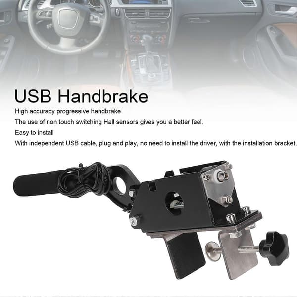 Racing Games Handbroms med Monteringsfäste USB Progressiv Handbroms för Logitech G27 G25 G29 T500