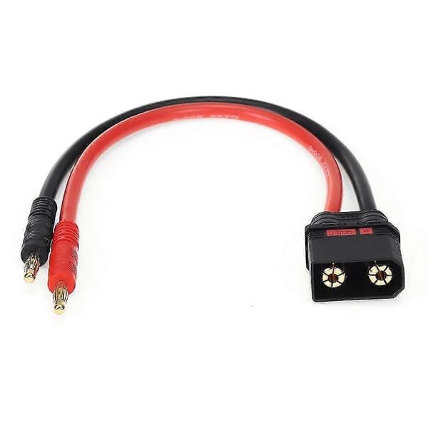 QS8 hannplugg til 4.0 bananplugg 10AWG 250mm ladeforlengelseskabel