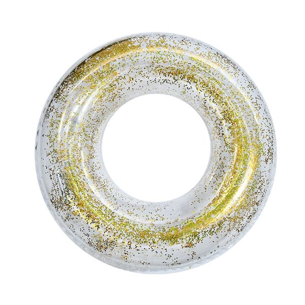 Transparent Glitter Pool Foats Simring GULD gold 70