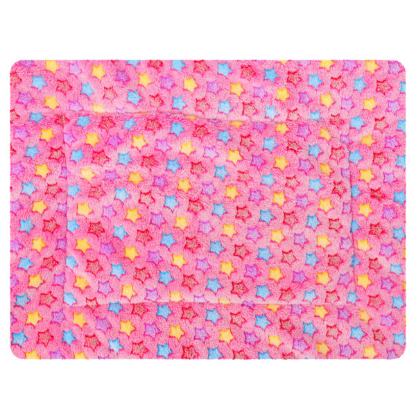 Hundmatta husdjursmatta tredimensionell printed flanell vinterkattmatta