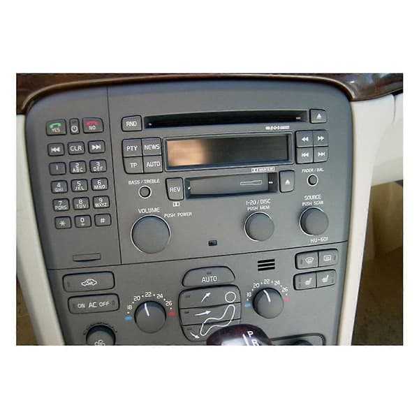 För S80 1999-2005 Bilstereo Fascia Dash Panel 2 Din Ram Trim Kit (173x98mm)