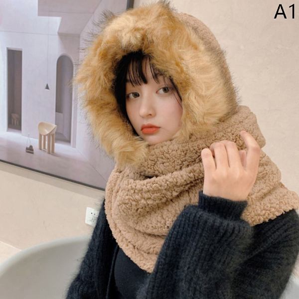 2022 New Fashion Scarf Hat Handske 3-delad Dam e Plush Winter W A1