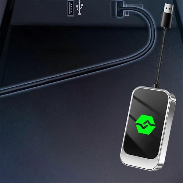 2-in-1 langaton Carplay Android Auto -sovitin USB langaton autosovitin muuntaa langallisen Android Auton langattomaksi