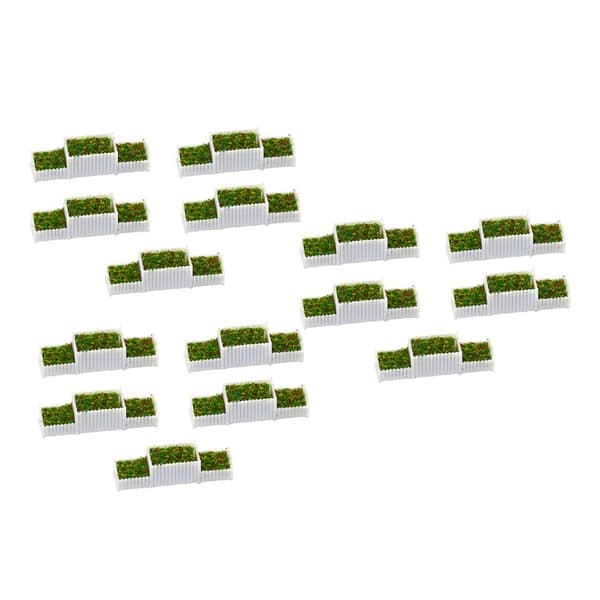 15 stk. 1:150 Miniaturrabatter til havedekoration