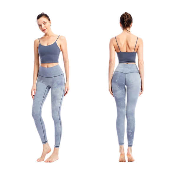 Naisten Tie Dye -leggingsit korkealla vyötäröllä Vatsan hallinta Treenaus Leggingsit Joogahousut naisille（JK93）XL