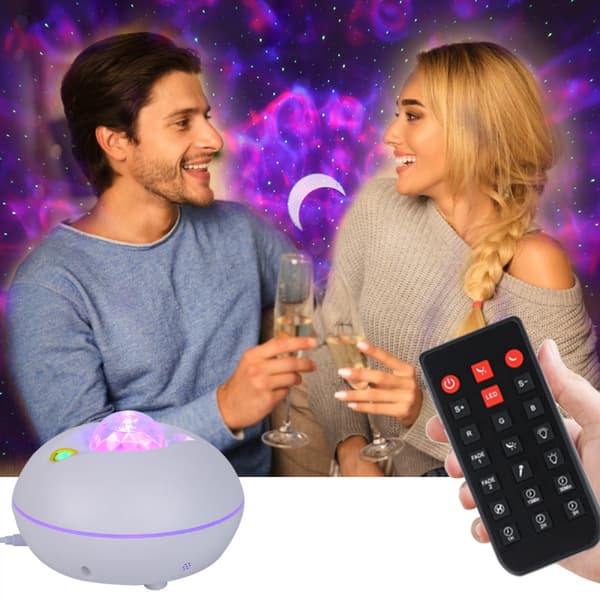 Stjerneprojektor Nattlys, LED Stjernelys Projektor