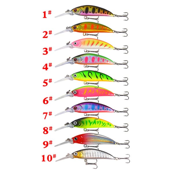 Kunstig agn spin jig sett 6g bass agn 10 stk