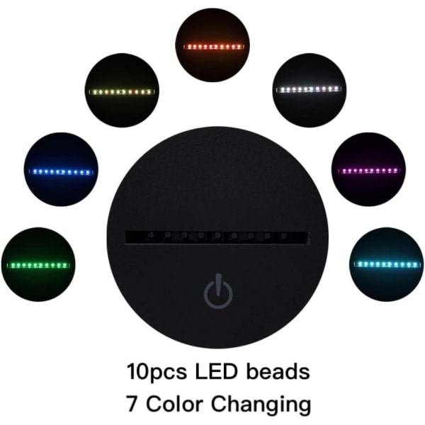 TweetyBird LED Natlampe USB Touch Sensor RGB Dekoration C