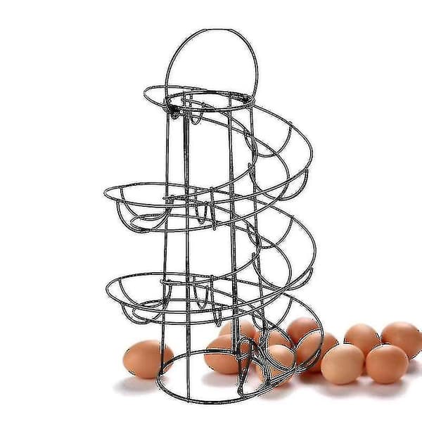 Portable Kit Spiral Egg Rack Functal Stor Egg Box Egg Stor Rack *chyi