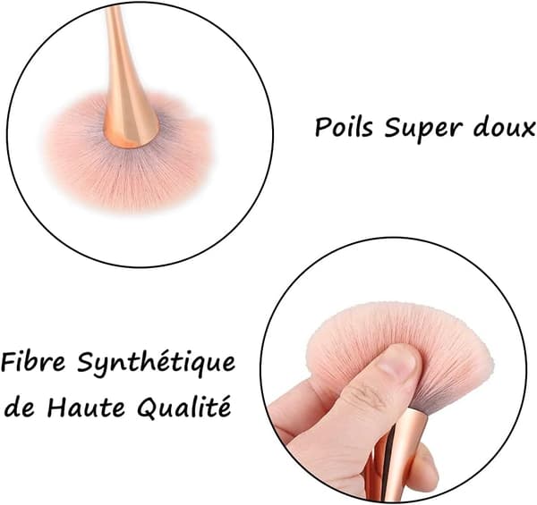 2st lös pulver sminkborste, foundationborste