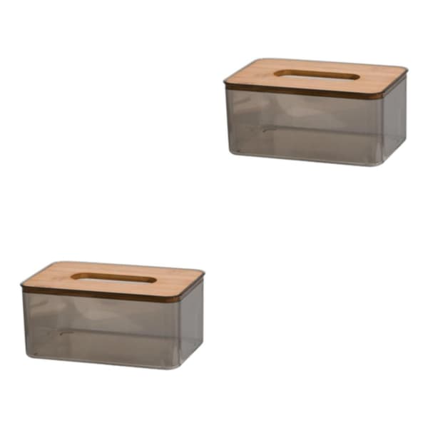1/2/3/5 Klar For Tissue Box Organizer Frittstående for hjemmet L 2PCS