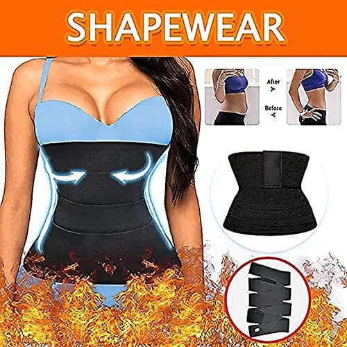 Kvinnor Slimming Magen Wrap Bälte Bastu Trimmer Bälte
