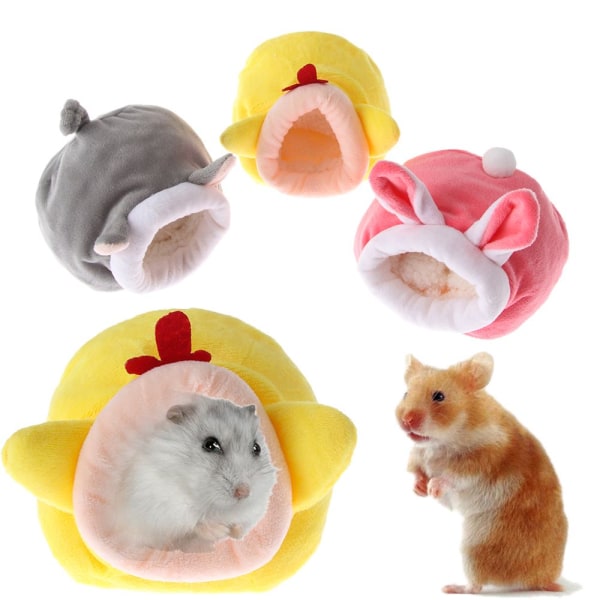 Hamsterhus Smådjur Sovsäng Marsvinsmatta GUL