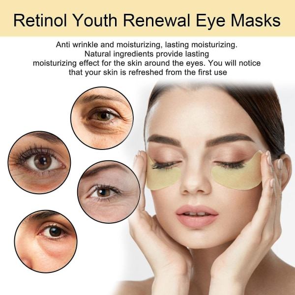 Eelhoe Retinol øjenmaske der løfter, opstrammer og lysner fine linjer omkring øjnene
