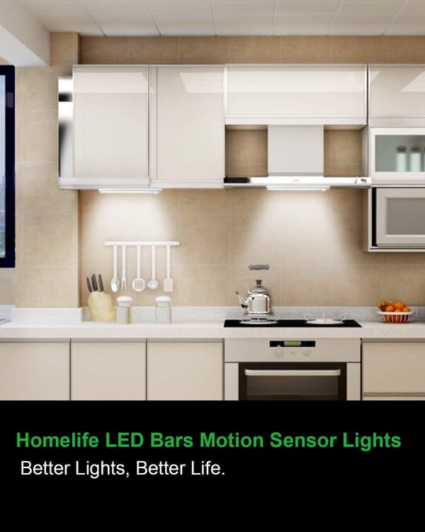 Underskabsbelysning 80 LED garderobelys, bevægelsessensorlamper 3 Packs