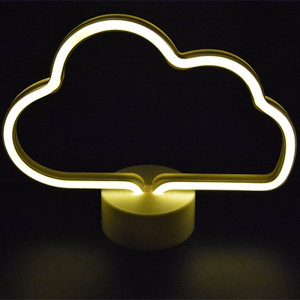1 st molnformad neon LED-ljus, neonskylt väggnattlampa med B