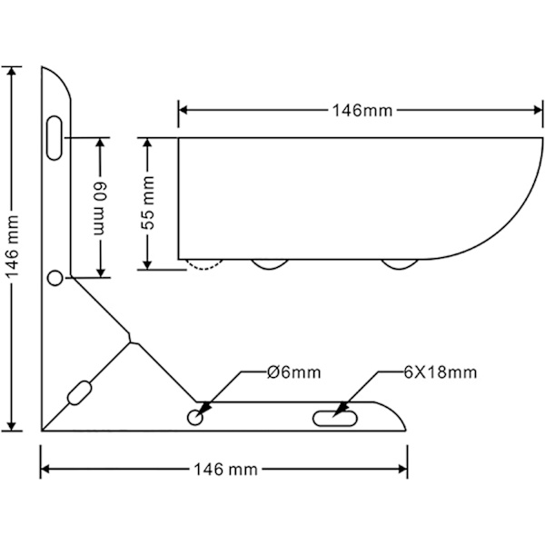 Möbelben 55 mm ben Silver Silent Non-Slip Set om 4