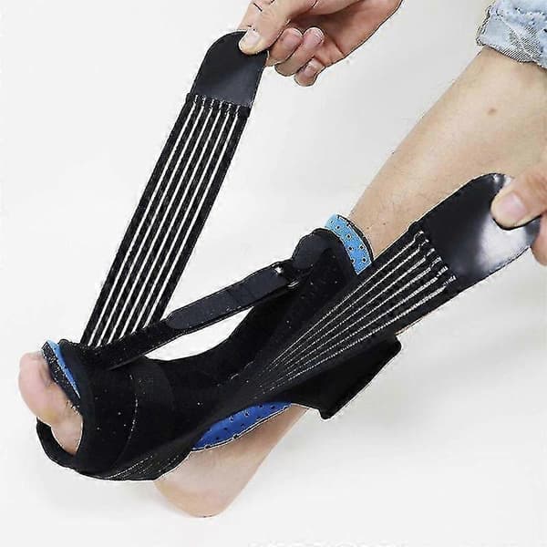 Nat Splint til Plantar Fasciitis - Justerbar Splint med Massagekugle