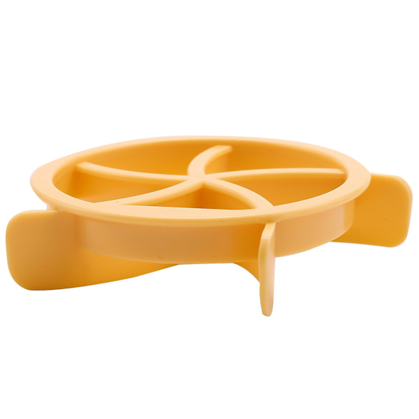 Plast Bakverk Cutter Deg Cookie Press Hemlagad Bröd Stämpel Form yellow