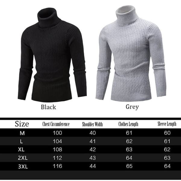 Tröja med polokrage för män GRÅ Grey XL