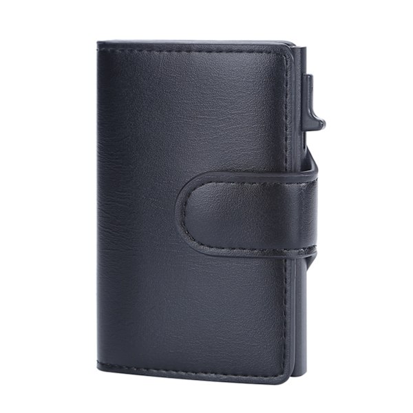 Mäns nya paragraf spänne case Business Anti-magnetisk korthållare Enkel reddish brown