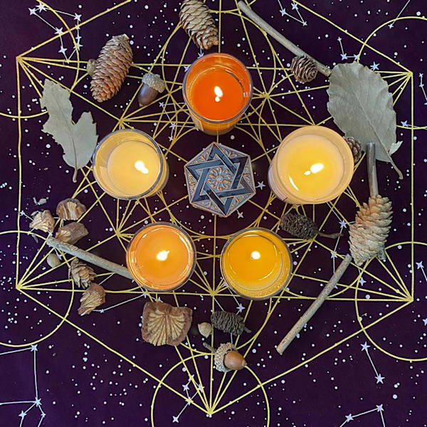 Metatrone's Cub Crystal Grid Altare Tarotduk Duk Sammet Astrologi Tarot Spådomskort Bordsduk Gobeläng 60*60cm
