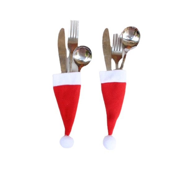 12 st jultomtehattar Silverservshållare Holiday