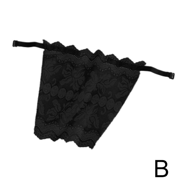 Kvinnors dekolletage Cover Up Seamless Underkläder Osynlig BH Inser black One-size