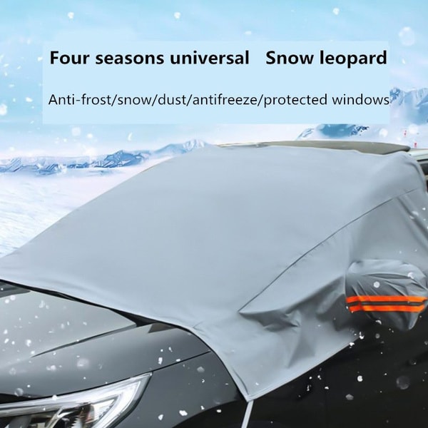 Bilens främre vindruta snöskydd