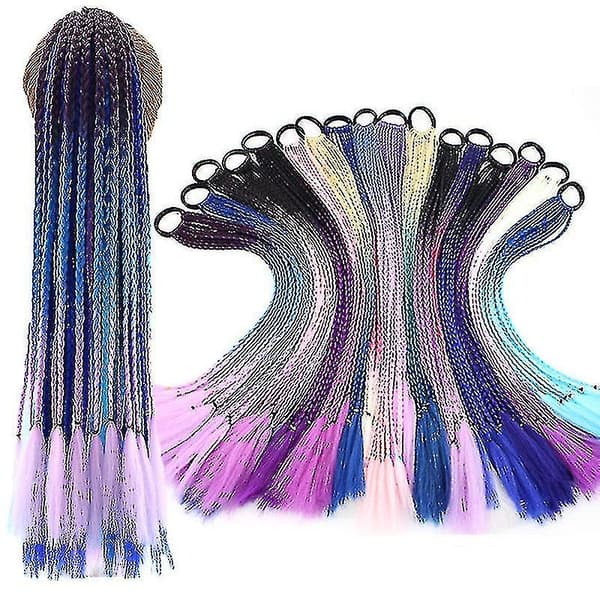 Barn Twist Braid Rope Hästsvans Hårprydnad Tjejhår 12st