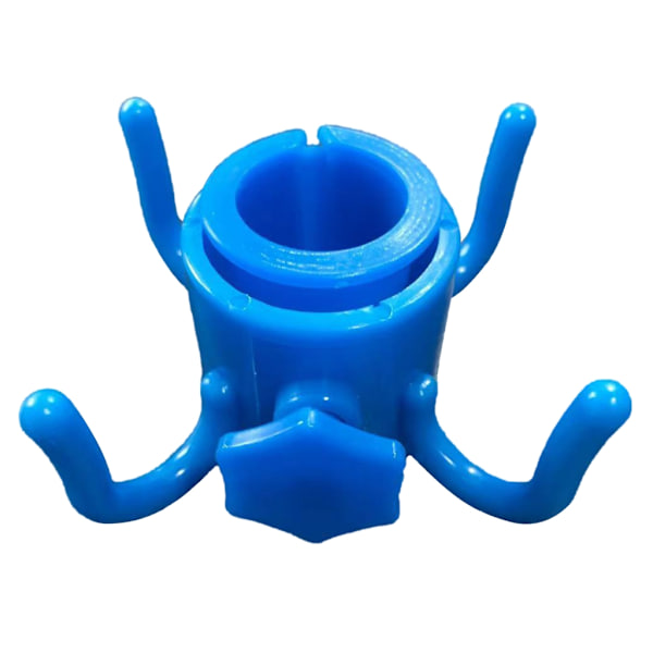 Strandparaplykrokhängare Paraplykrok Strandparaplyväskor Hållare hängkrok Blue hexagonal