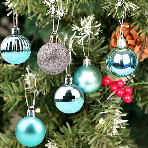 Boules de Noël, 30 boules de sapin de Noël de 3 cm, utsmyckningar