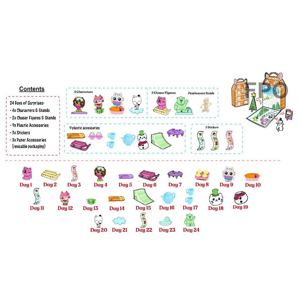 Gabby's Dollhouse Adventskalender 2023 multicolor