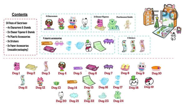 Gabby's Dollhouse Julekalender 2023 multicolor