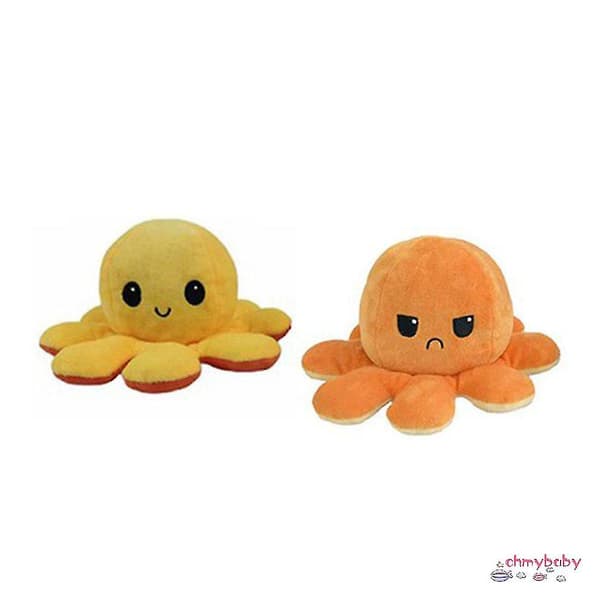Ny dubbelsidig bläckfiskdocka Flip Doll Söt Flipped Octopus Doll Double Face