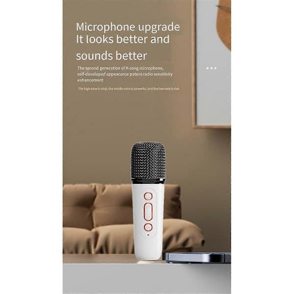 Mini Bluetooth 5.3 kannettava kaiutin LED-musiikkirytmivalolla perheelle ja ulkokäyttöön