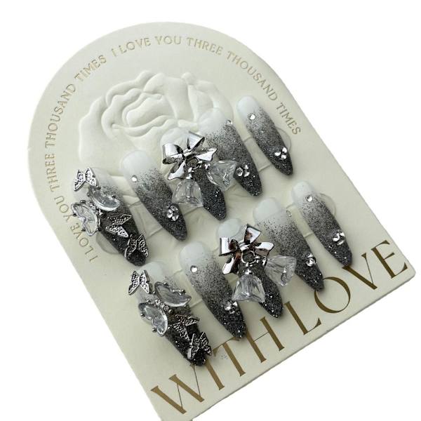 10st Pure Manual False Nail Y2K Hottie Handmade Nails S