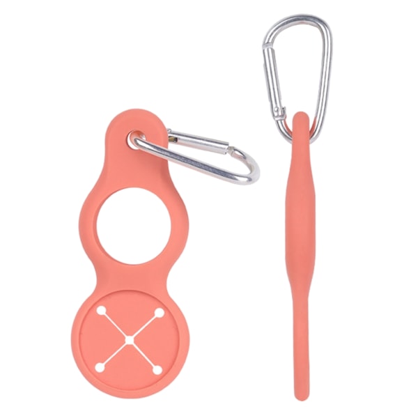 Vattenflaskklämma, vattenflaskhållare tillbehör med handdukskrok för barn, rostfritt stål, vattenflaskklämma i glas Orange