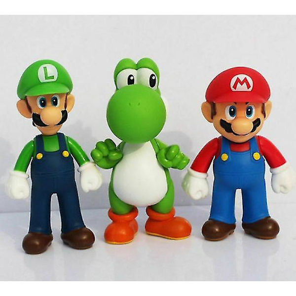 3 kpl 12 cm Super Mario Bros Lelut Nuket