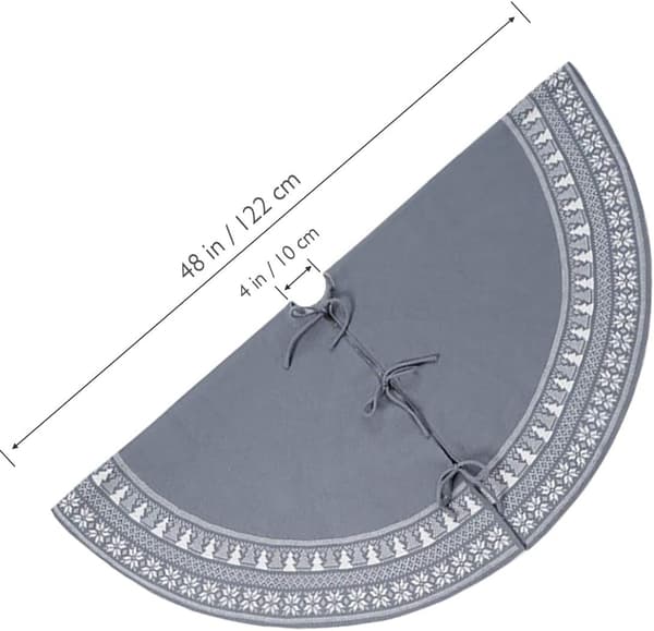 Juletreskjørt, 122cm Polyester Juletreskjørt m