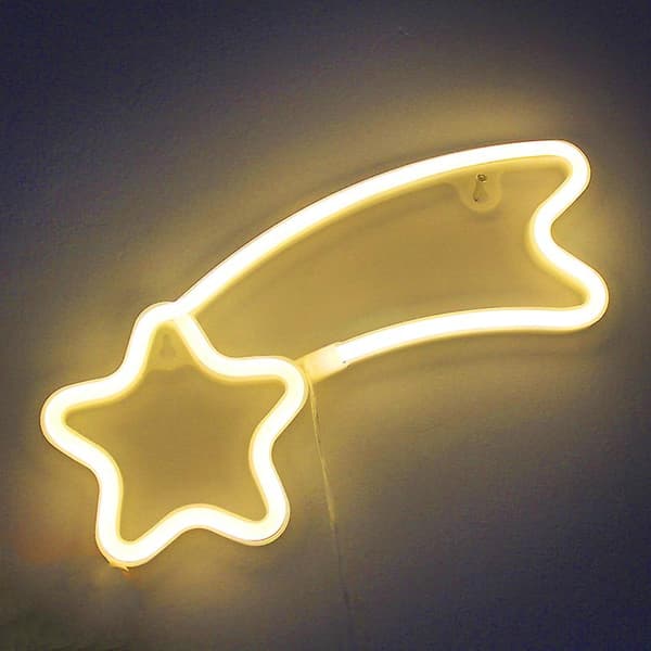 Meteor Neonskyltar Special Led Nattljus Väggdekor Batteri Drivs För Hem Sovrum Bar