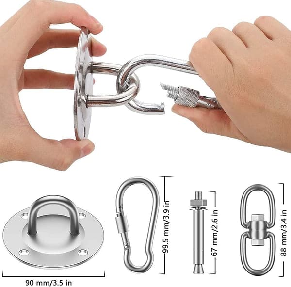 Takkrok Rustfritt stål Svingkrok Heavy Duty Hengende