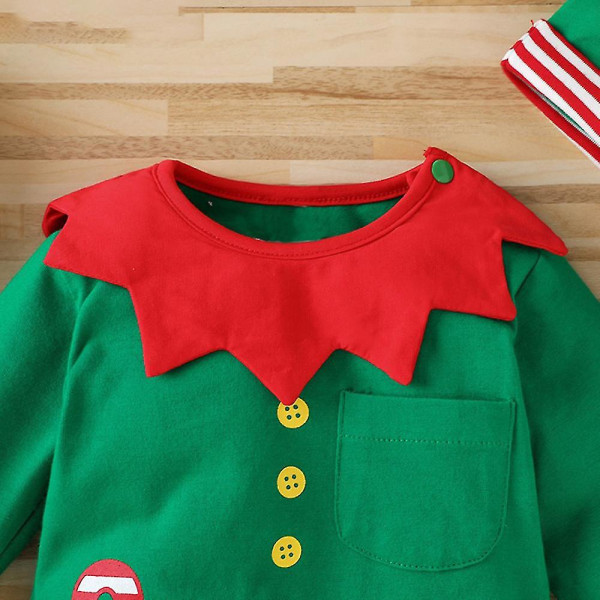 Christmas Baby Clothes Set Jumpsuit Pants Hat Baby Clothes