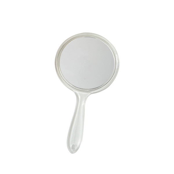 Makeup Håndspejl Dobbeltsidet 3x 1x Rund (transparent) højopløselig makeupspejl