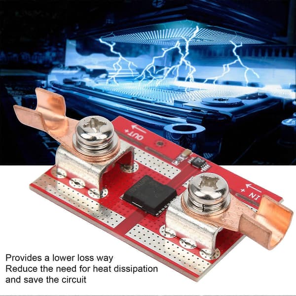 Diode HighPower-kontroller Solcellebatterilading Anti-tilbakestrømningskort 50A DC 9V70V
